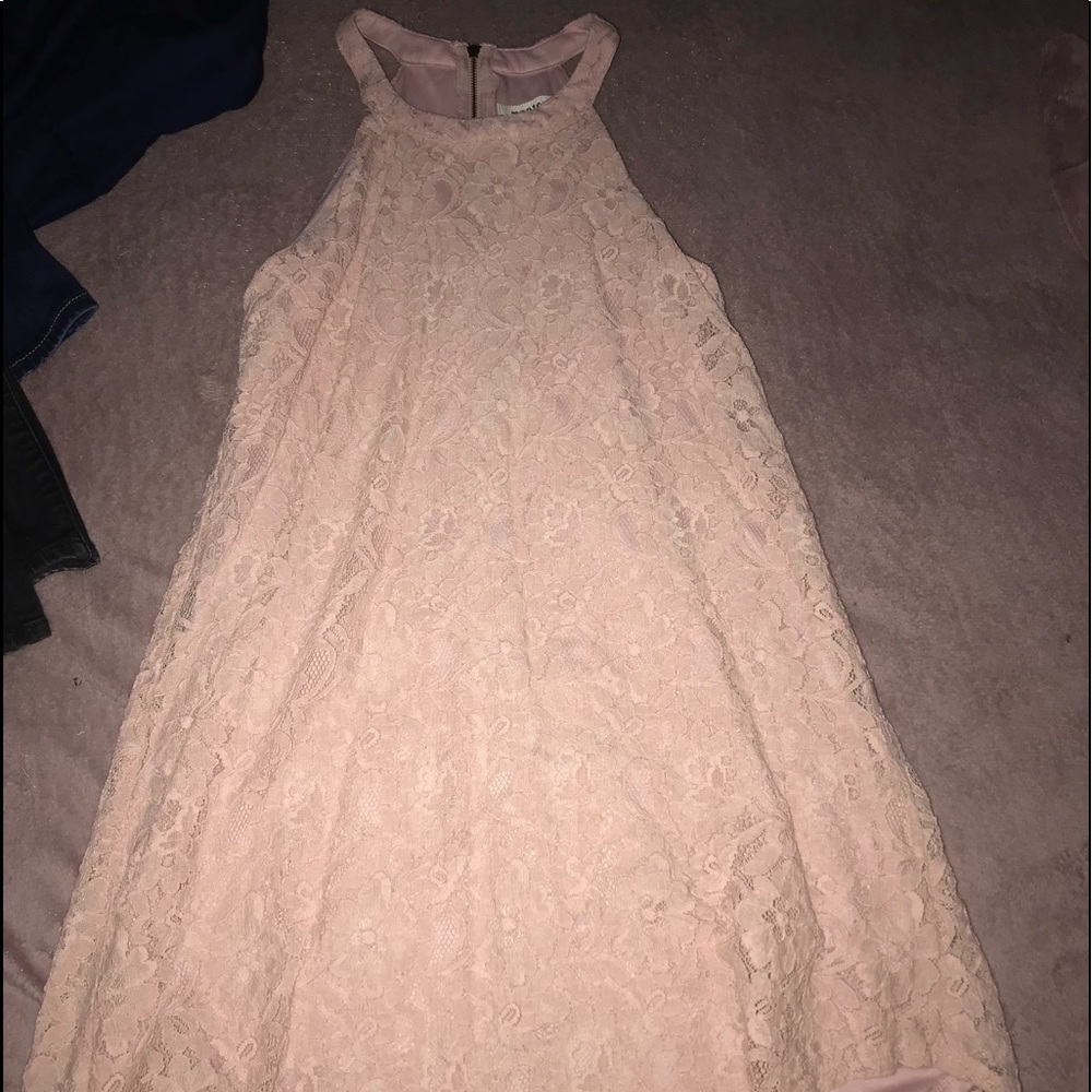 light pink lace dress
